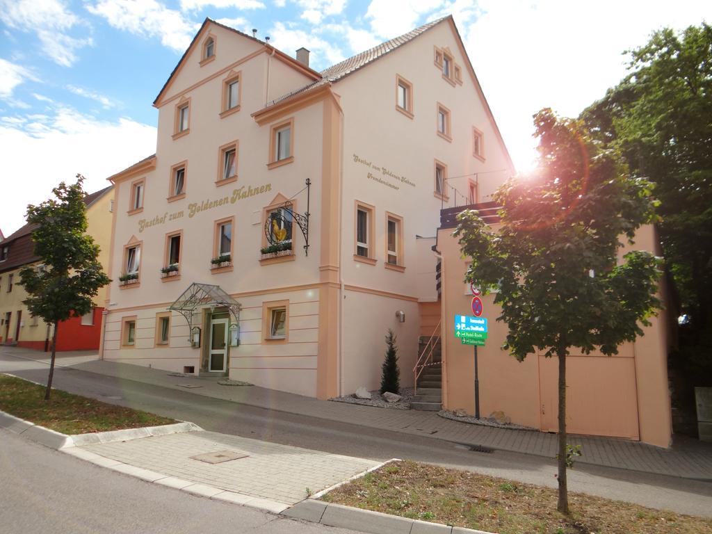Hotel-Restaurant Zum Goldenen Hahnen Markgröningen Exterior foto